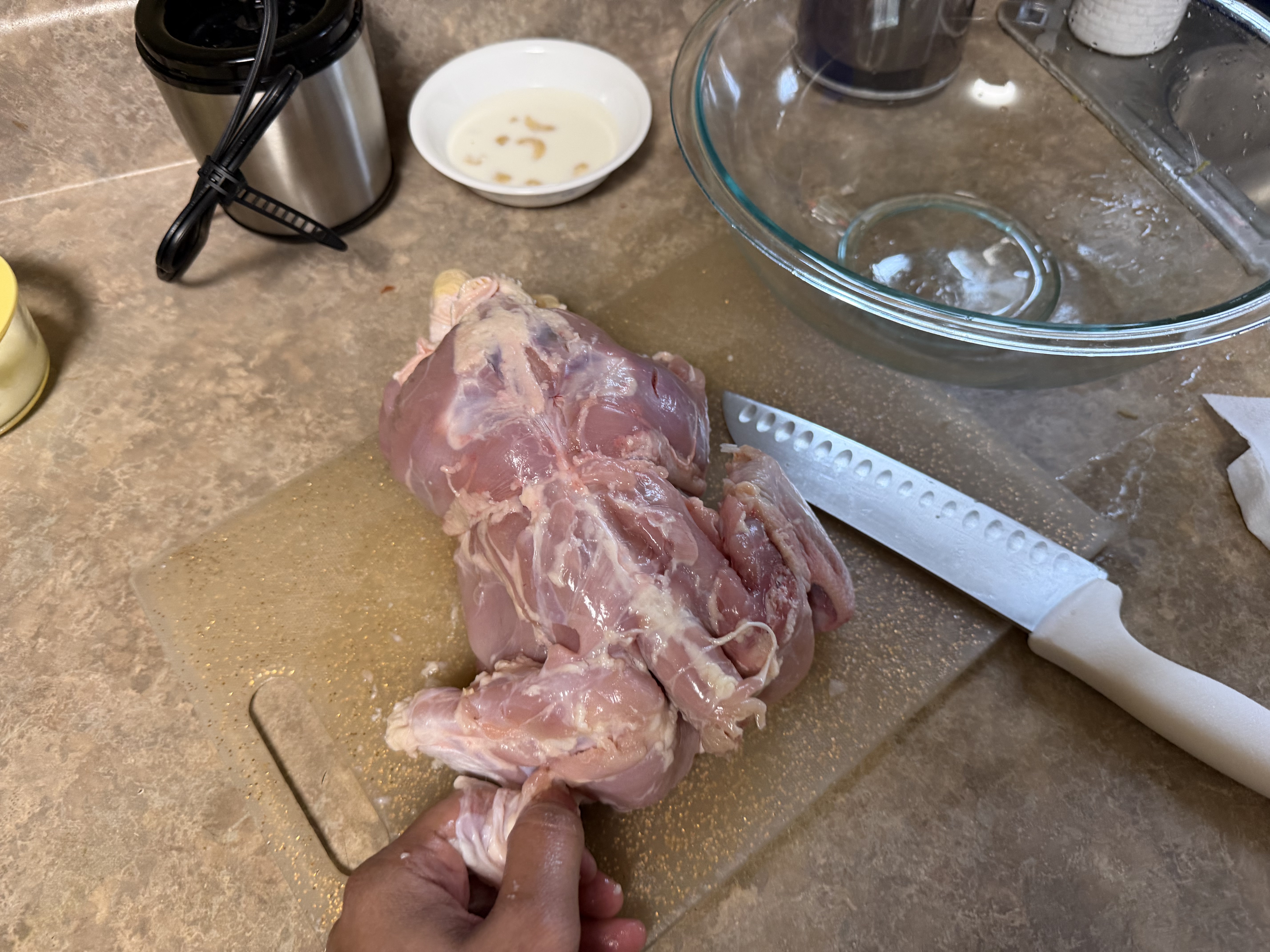 Raw chicken