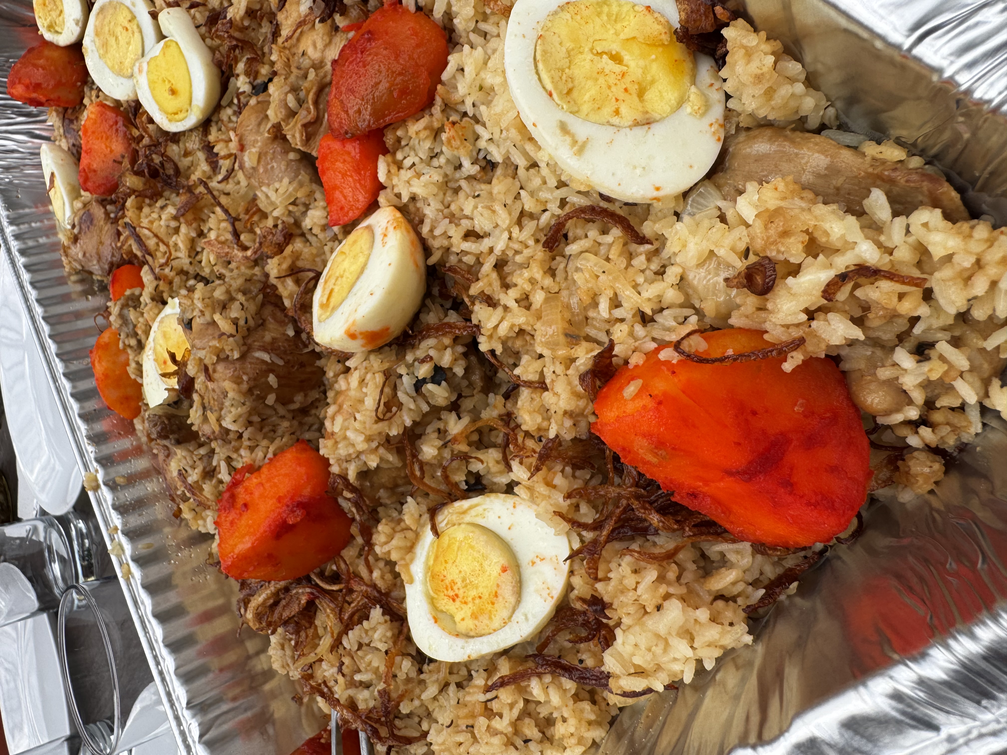 Bengali biryani closeup